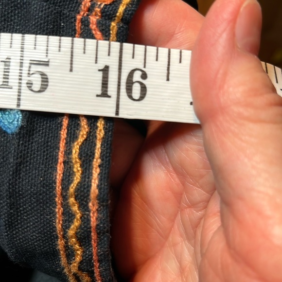 EXC Embroidered Jacket Vintage Embellished Floral Women’s Petite PL Cotton - Picture 15 of 16